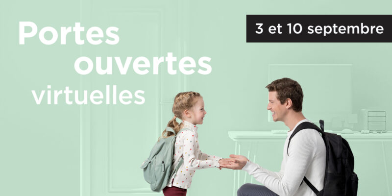 Portes ouvertes les 3 et 10 septembre. Inscrivez-vous maintenant.